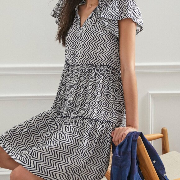 Anthropologie Penrose Tiered Tunic Dress - Picture 2 of 11
